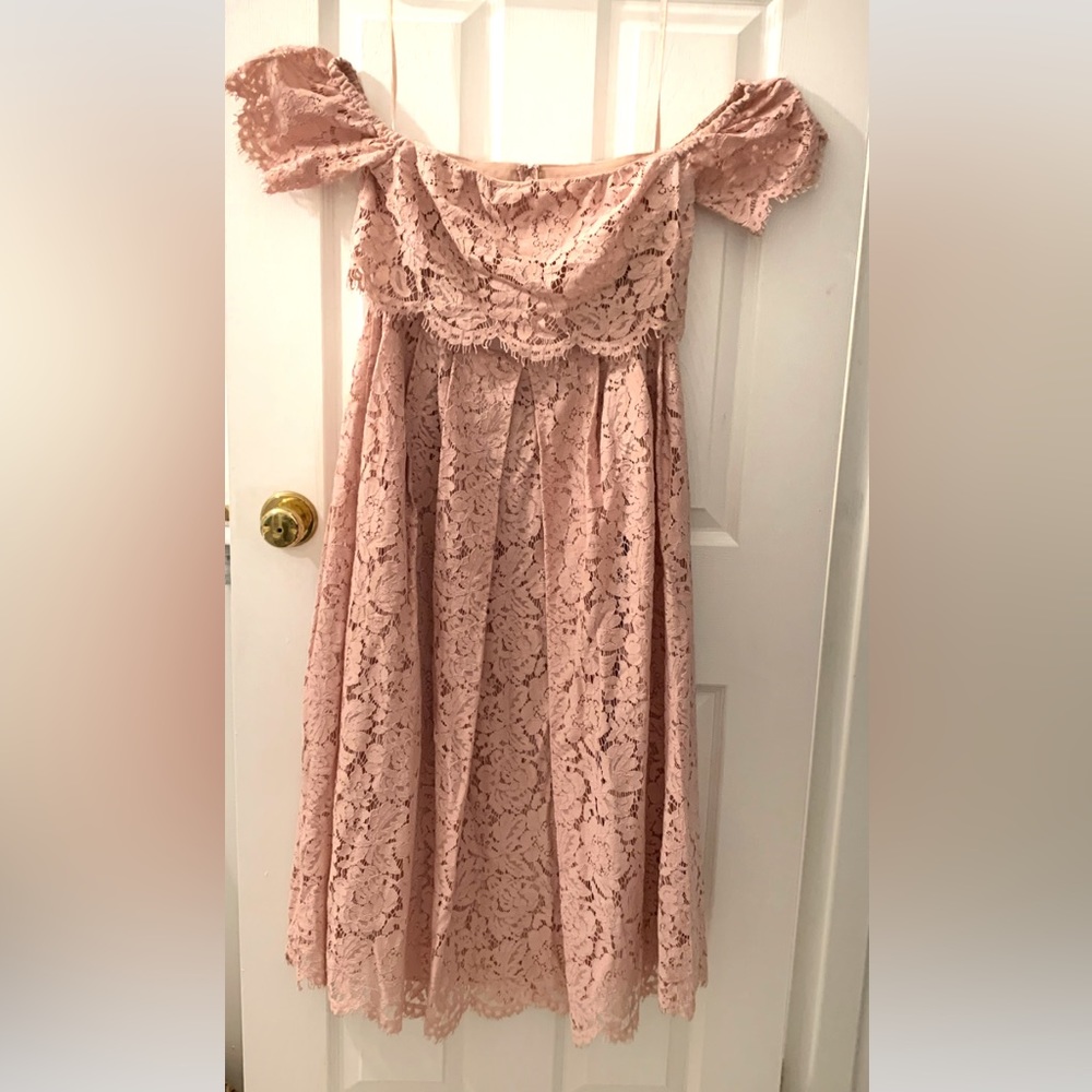 ASOS dress never used midi length in nude pink